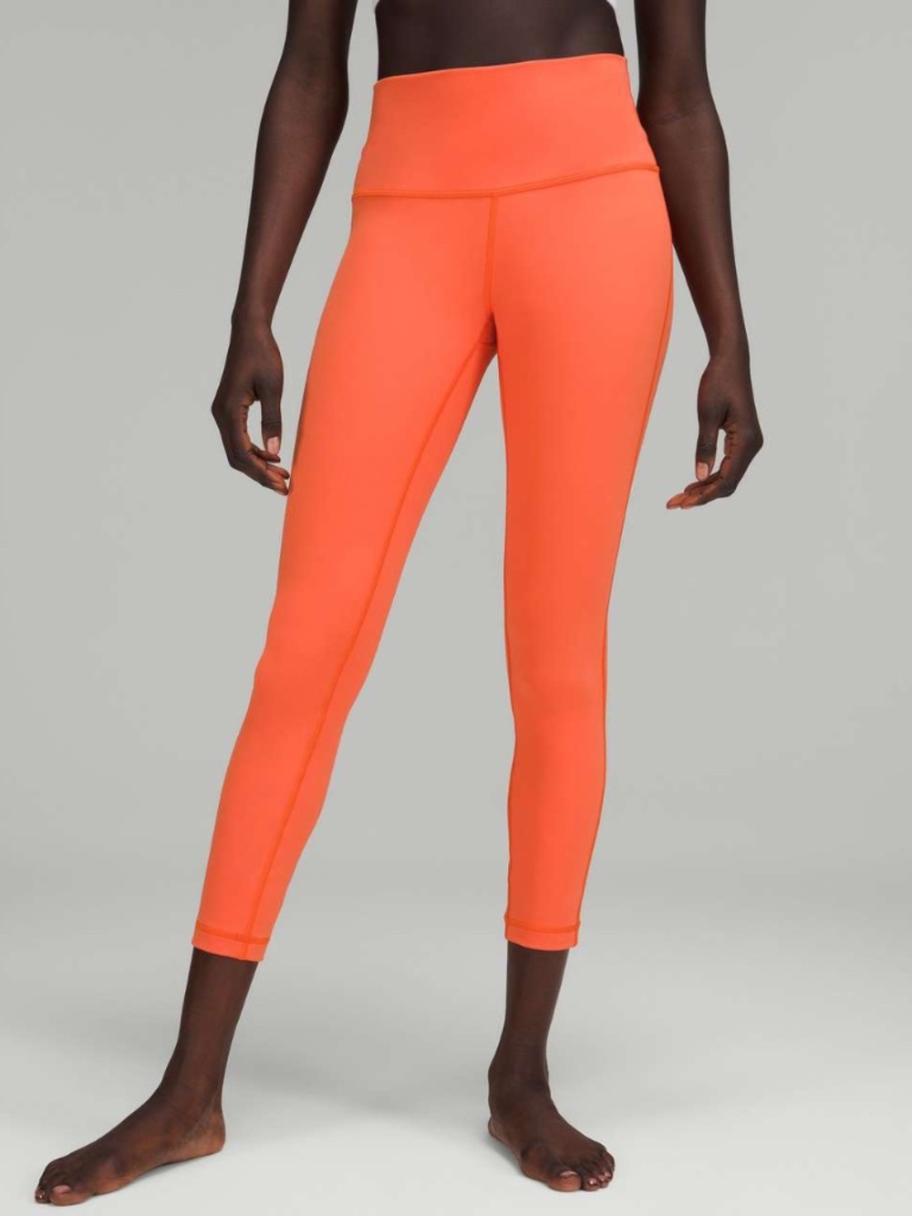 Vuori Studio Pocket Leggings Orange Red Coral High Rise 7/8 Active Tights Women